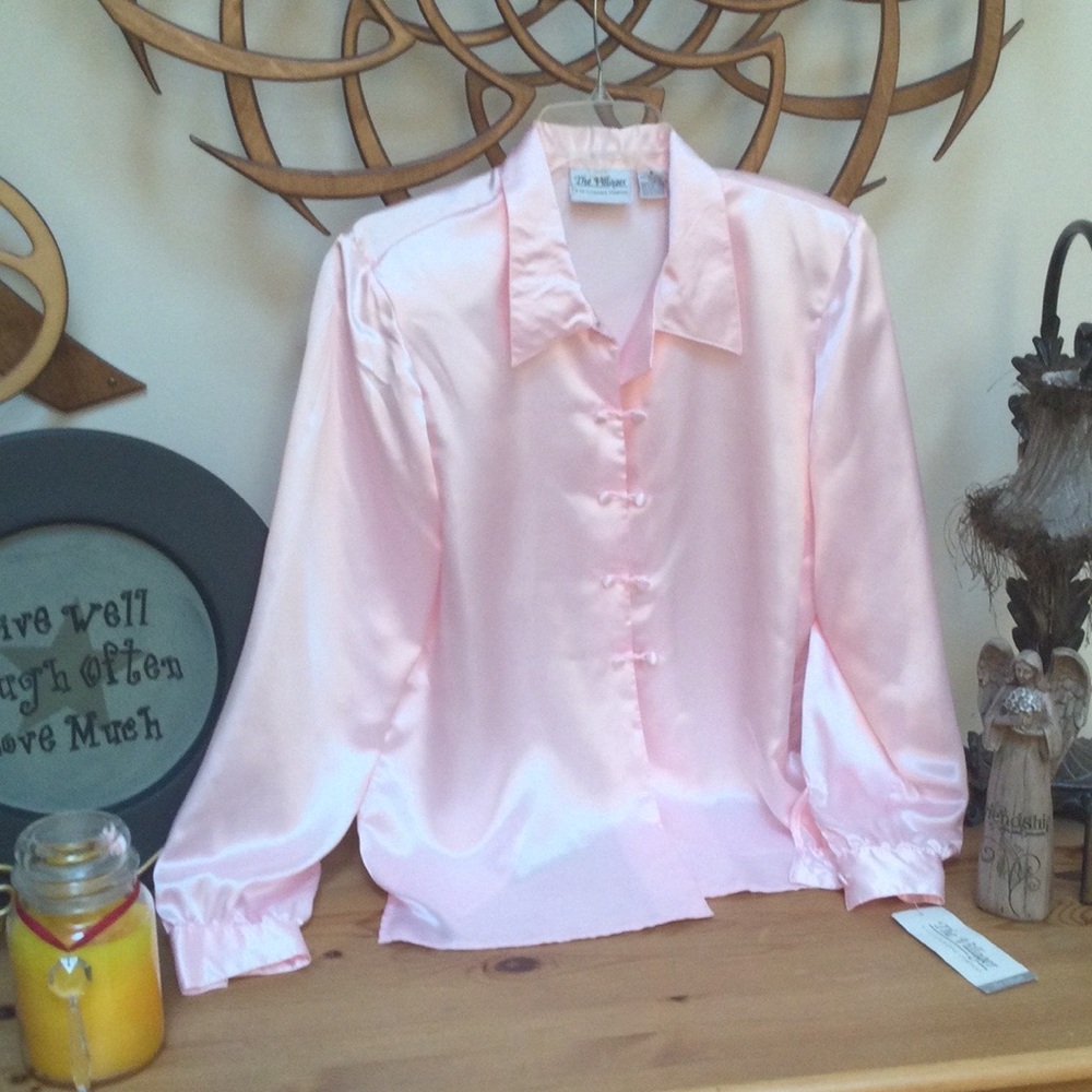 Liz Claiborne Pink Satin Blouse